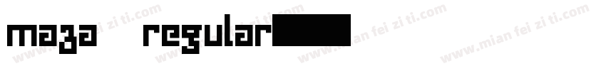 maza regular字体转换